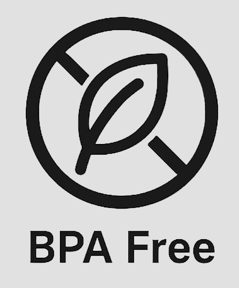 BPA Free logo with a leaf symbol on a white background